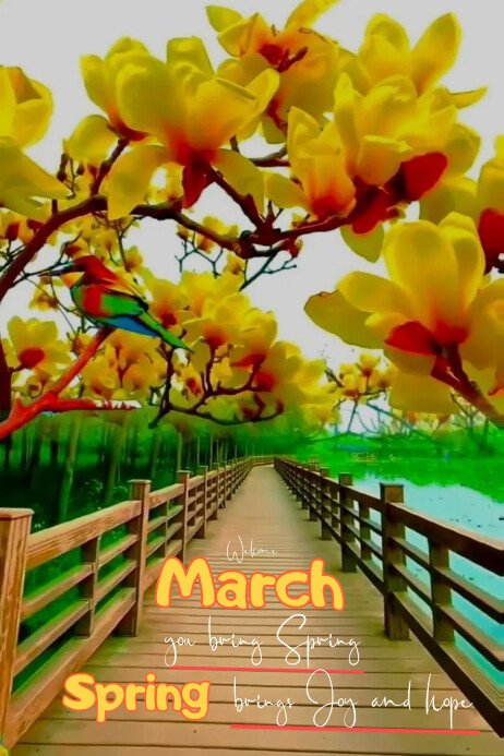 Spring March Graphics Copy of march and spring | PosterMyWall