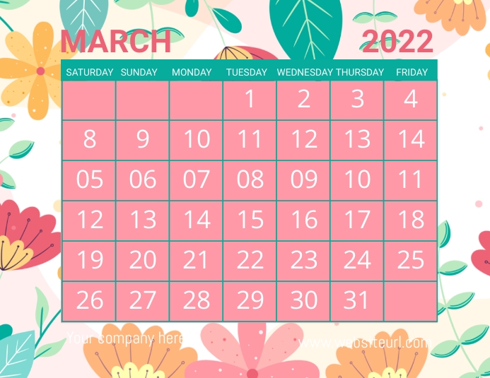 Copy of march calendar,event,spring | PosterMyWall