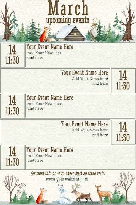 March Calendar by Paula Template | PosterMyWall
