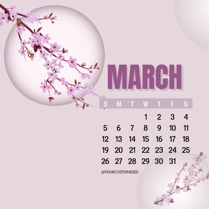 march calendar Template PosterMyWall