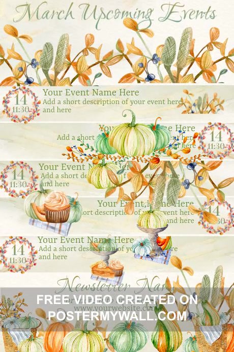 March Calendar Template | PosterMyWall