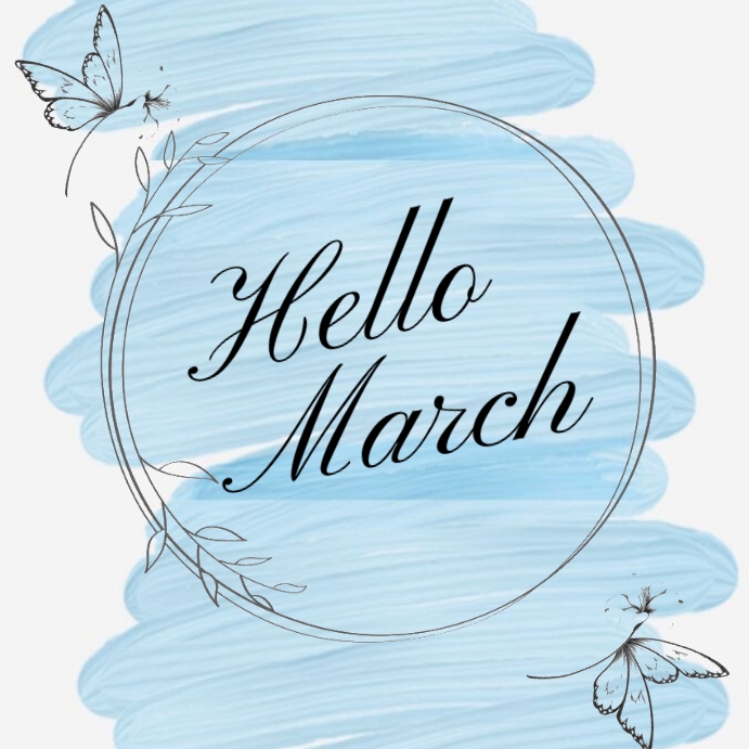 March Calendar Publicação no Instagram template