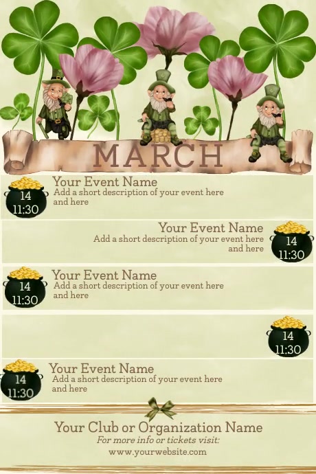 March Calendar Template | PosterMyWall