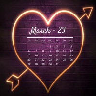 March Post Hello March Post Template | PosterMyWall