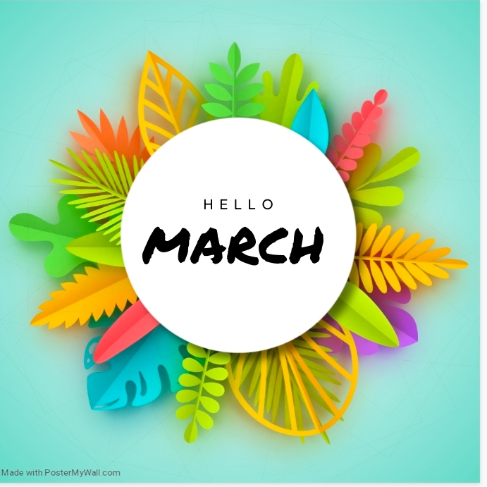 March card Сообщение Instagram template