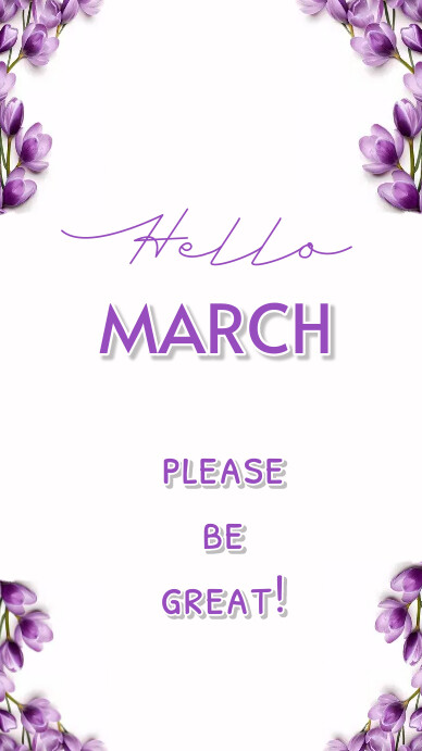 March Instagram Story template