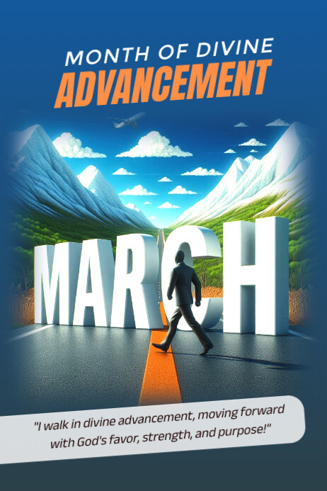 March Poster template