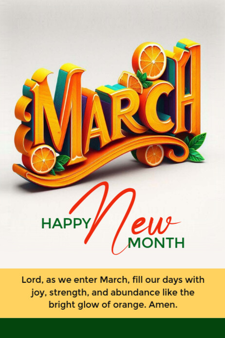 Plantilla de march | PosterMyWall