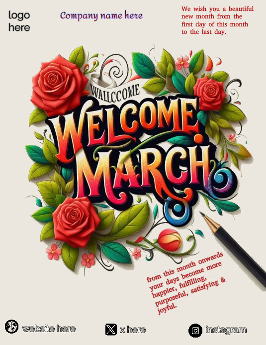 march Template | PosterMyWall