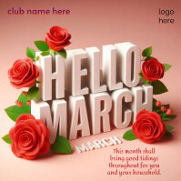 March Post March Template | PosterMyWall