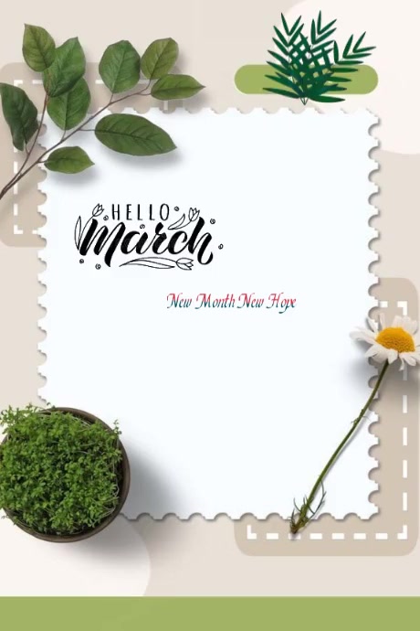 MARCH Template | PosterMyWall