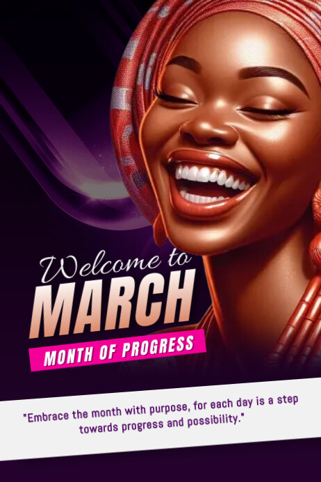 MARCH Template PosterMyWall