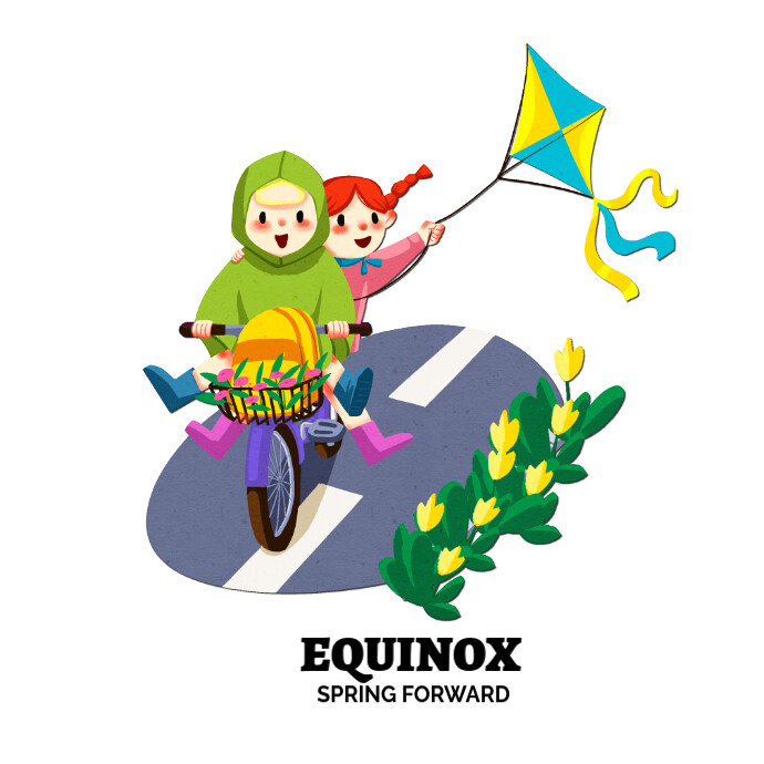 March Equinox logo Logótipo template