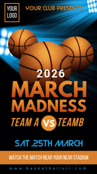 march madness,basketball match,sports Instagram Story template