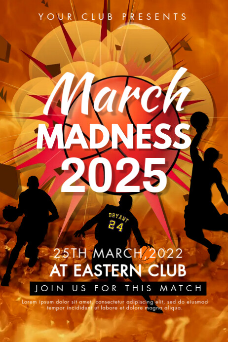 march madness, event, basketball Plakat template