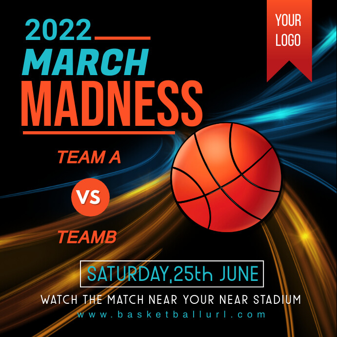 march madness,basketball match,sports Instagram 帖子 template