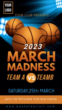 march madness,basketball match,sports Instagram Story template