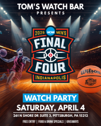 March Madness 2026: Basketball Watch Party Instagram Portrait template