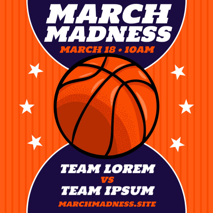 MARCH MADNESS BANNER Template PosterMyWall