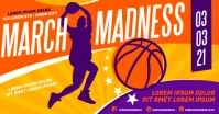 MARCH MADNESS BASKETBALL BANNER Facebook Shared Image template