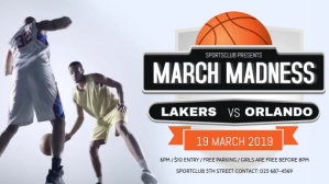 March Madness Basketball Facebook Cover Video