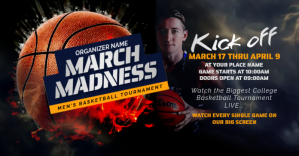 March Madness Basketball Facebook Shared Image template