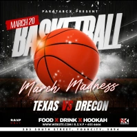 March Madness Basketball Flyer Instagram Post template