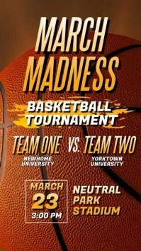 March Madness Basketball Instagram Story template