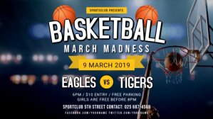 March Madness Basketball Match Facebook Cover Video