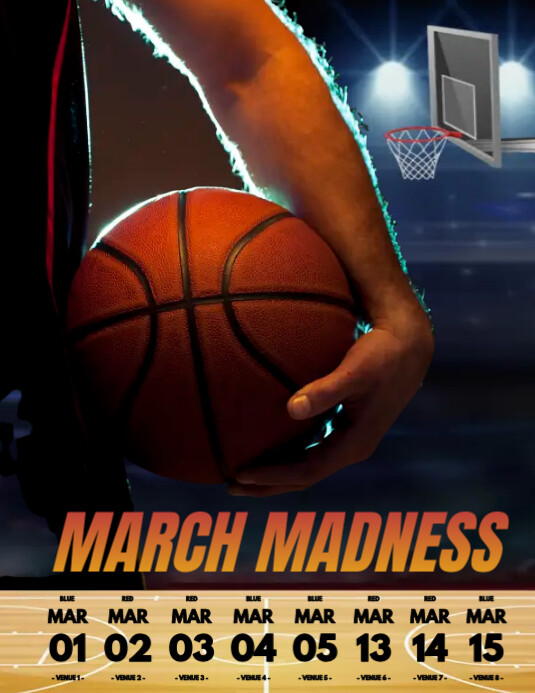 March Madness Flyer (format US Letter) template