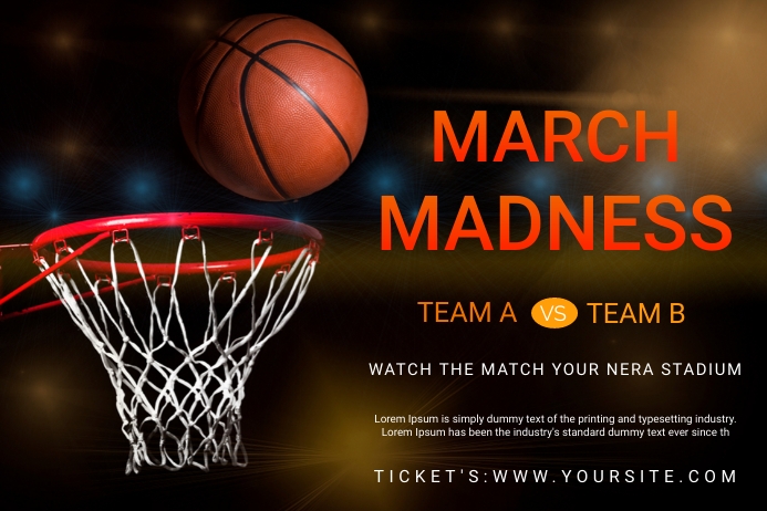 March Madness Template PosterMyWall