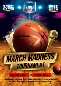 March madness A5 template