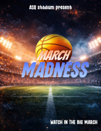 March madness Flyer (US Letter) template
