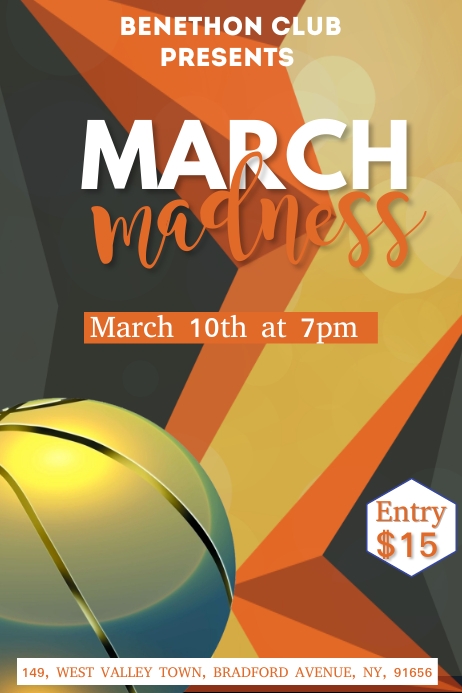 March Madness Template PosterMyWall