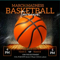 March madness Square (1:1) template