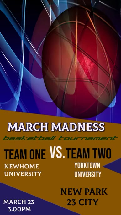 March Madness Template PosterMyWall