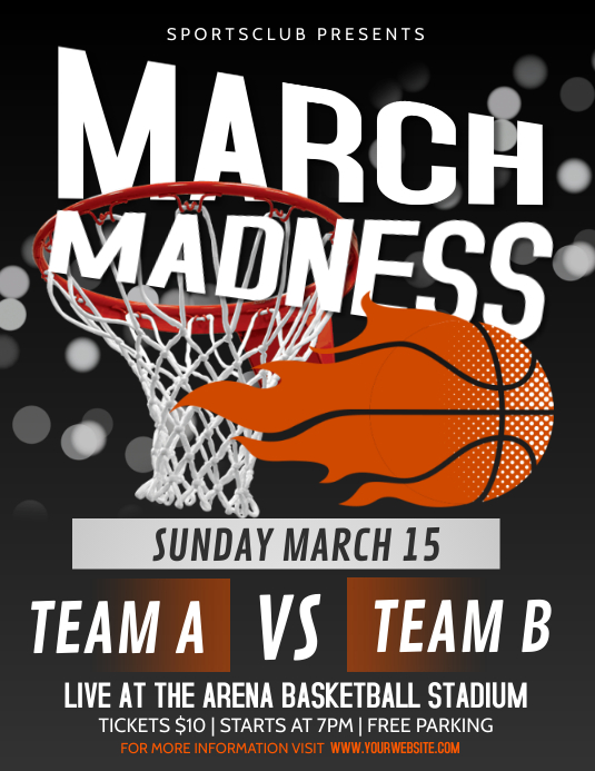 March Madness Flyer (US Letter) template