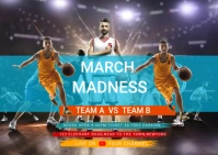 march madness ไปรษณียบัตร template