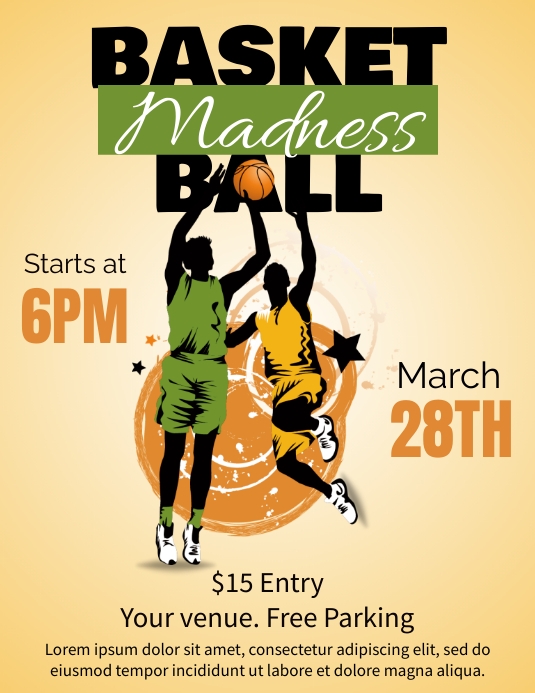 March Madness Flyer Template PosterMyWall