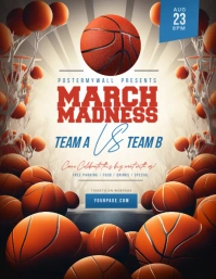 March Madness Flyer Template Volantino (US Letter)
