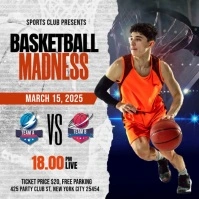 March Madness Flyer Templates Instagram Post