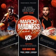 March Madness Game Day Flyer Square (1:1) template