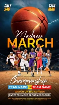 March madness instagram reel Instagram-Story template