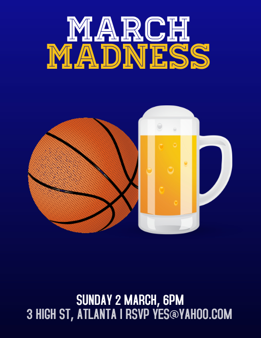 Copy of March Madness party PosterMyWall