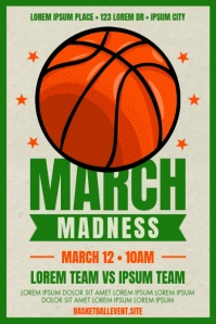MARCH MADNESS POSTER Póster template