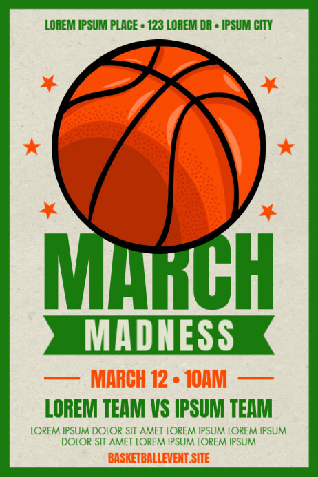 MARCH MADNESS POSTER Template | PosterMyWall