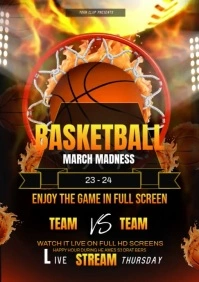 March madness poster A4 template