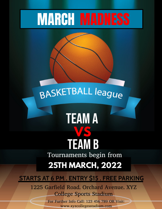 Plantilla de De Plantillas de Carteles de Locura de Marzo PosterMyWall