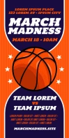 MARCH MADNESS ROLL-UP ป้ายโรลอัป 3' × 6' template
