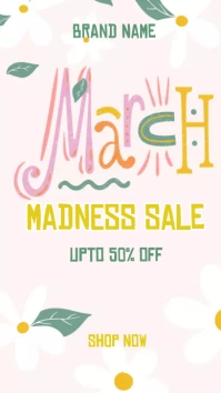 March Madness sale Instagram Story template
